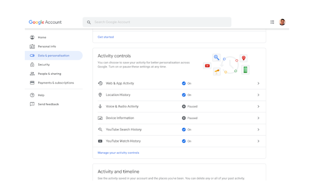 كيفية إدارة إعدادات الخصوصية والأمان في Google و Gmail 4